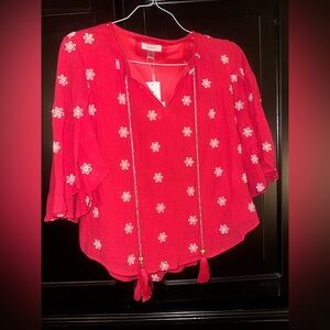 Women’s blouse, red size medium